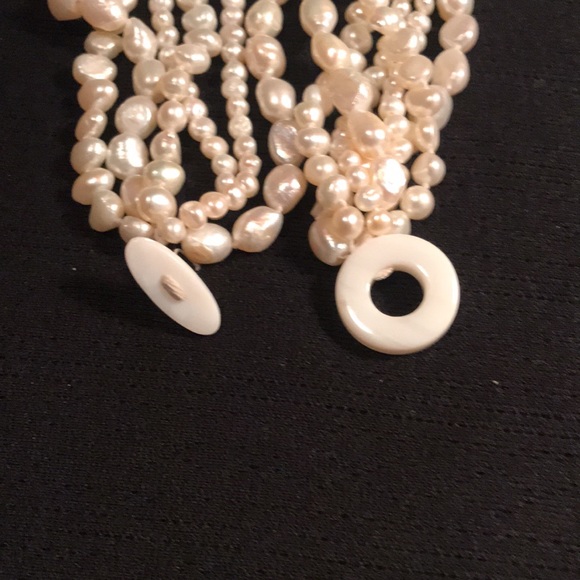 Fresh Water 5 Strand Pearls - Picture 9 of 9